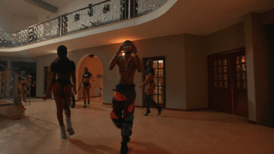 Cool Rapper Invading Dancehall GIF