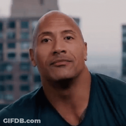 Cool Rock Eyebrow Wink GIF