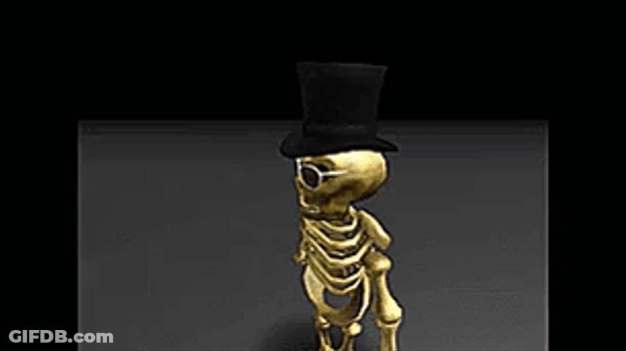 Cool Skeleton Check What Did He Say GIF