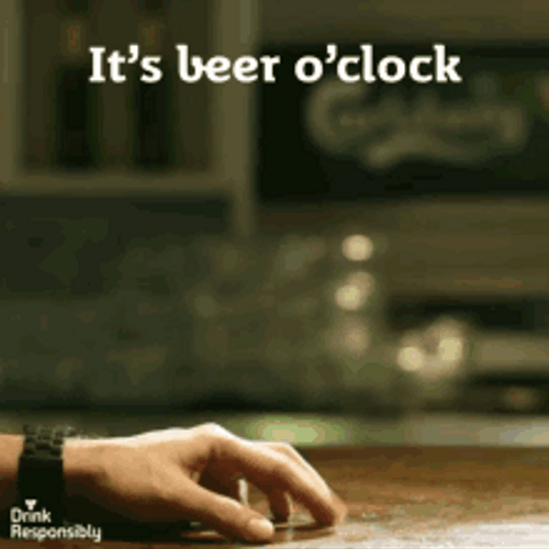 Cool Slide Beer O'clock GIF
