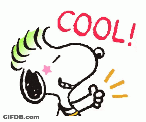 Cool Snoopy Cartoon GIF