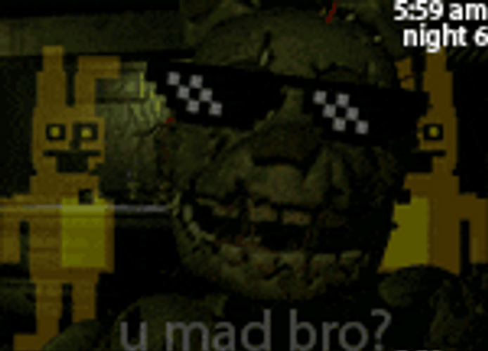 Cool Springtrap Wearing Shades GIF