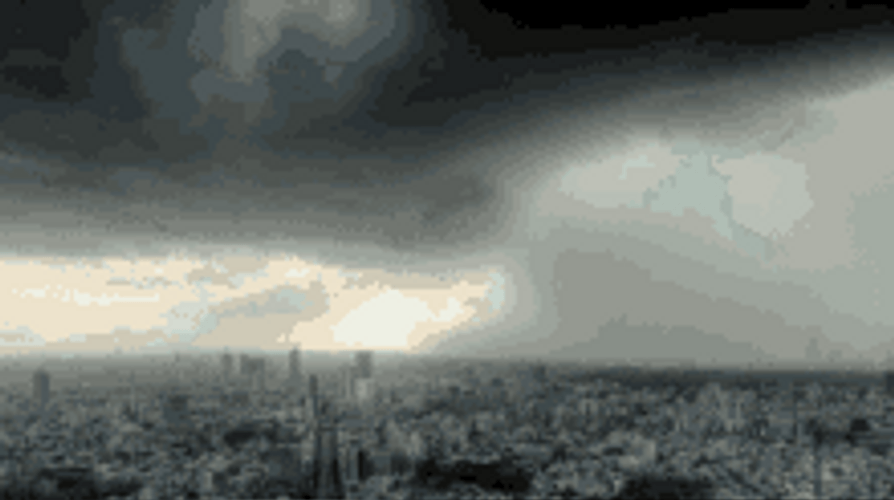 Cool Storm Time Lapse On Camera GIF