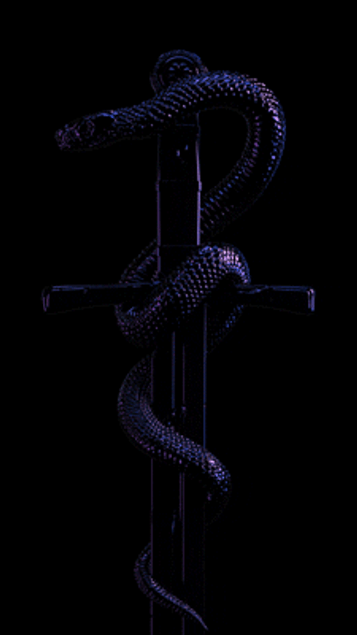 Cool Viking Sword With Snake GIF