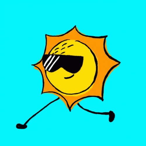 Cool Walking Sun Hello Sunshine GIF