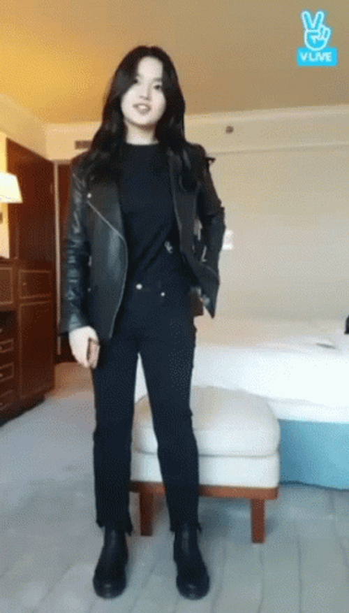 Cool Zhera All Black Outfit GIF