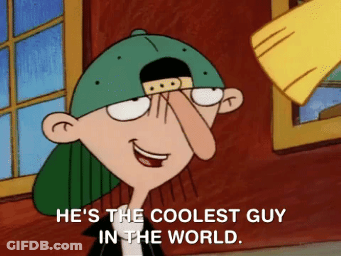 Coolest Guy In The World Hey Arnold GIF