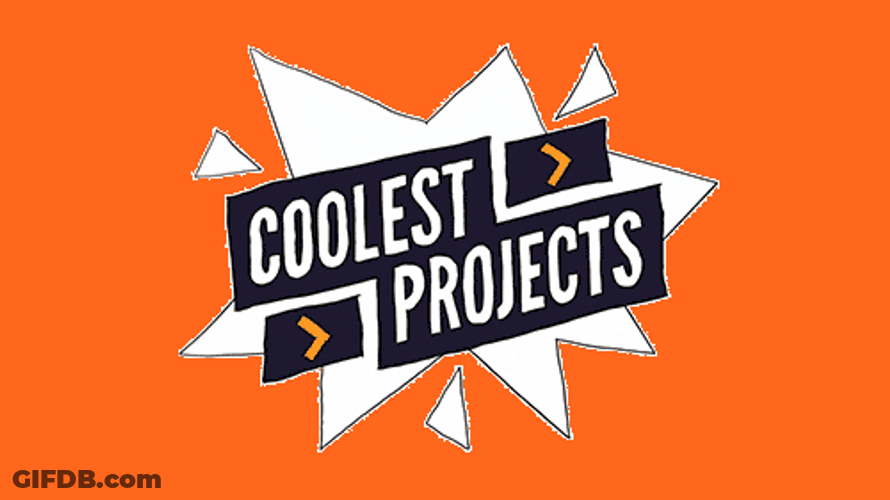 Coolest Projects Text Animation GIF
