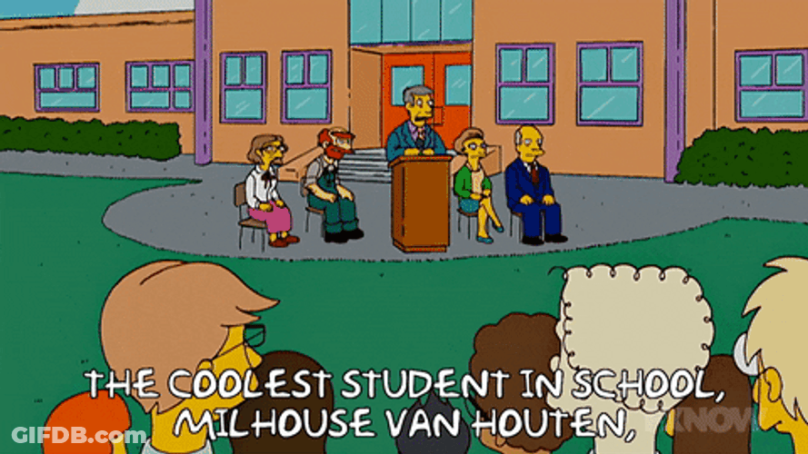 Coolest Student In School The Simpsons GIF