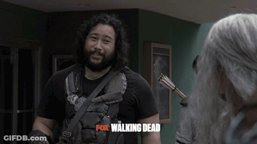 Cooper Andrews Brain Blast Walking Dead GIF