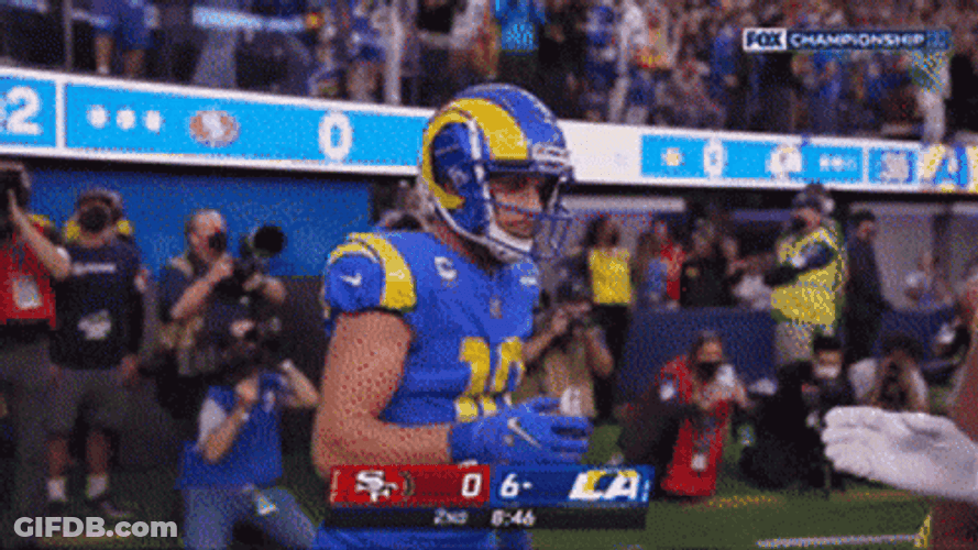 Cooper Kupp Clapping And Fists Bumping GIF