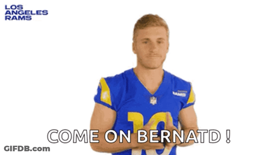 Cooper Kupp Come On Bernard GIF