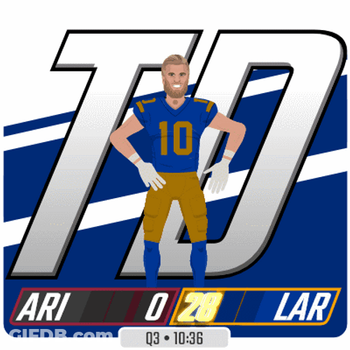 Cooper Kupp Touchdown Animation GIF