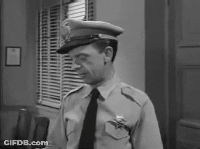 Cop Andy Griffith Vintage Film Clip GIF