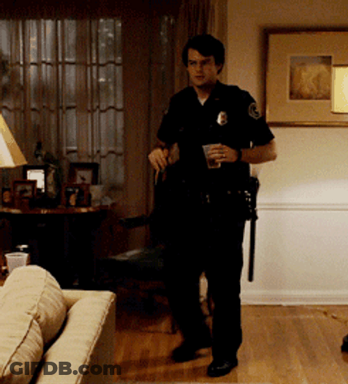 Cop Bill Hader Superbad GIF