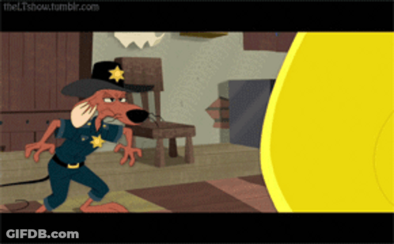 Cop Keeping An Eye Of Speedy Gonzales GIF