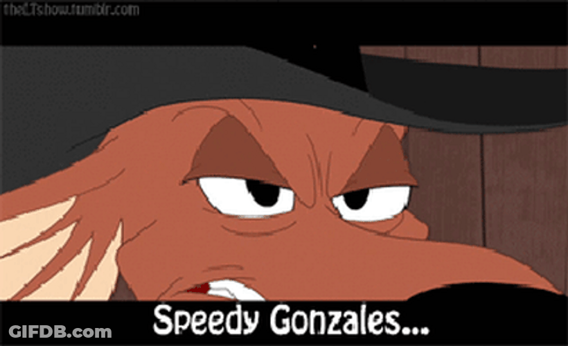 Cop Saying Speedy Gonzales GIF
