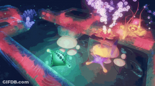 Coral Reef With Bubbles GIF