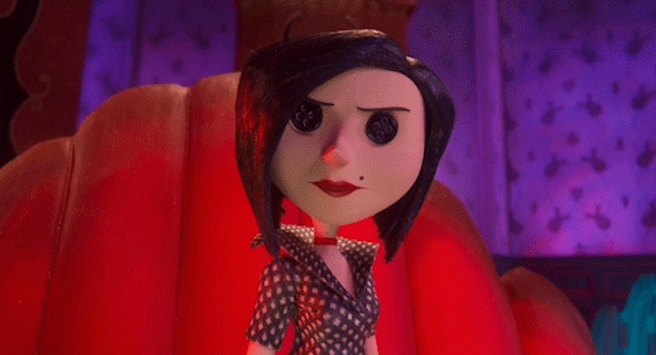 Coraline Evil Beldam GIF