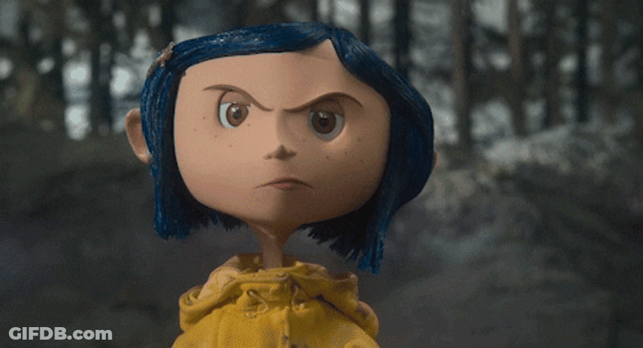 Coraline Irritated Look GIF