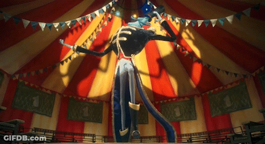 Coraline Mr. Bobinsky Circus Scene GIF