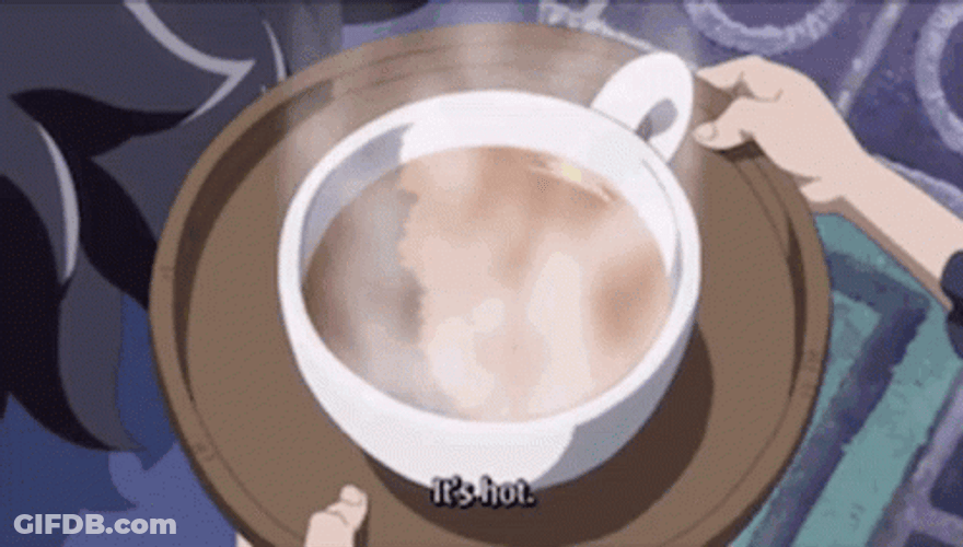 Corazon One Piece Drinking Coffee GIF