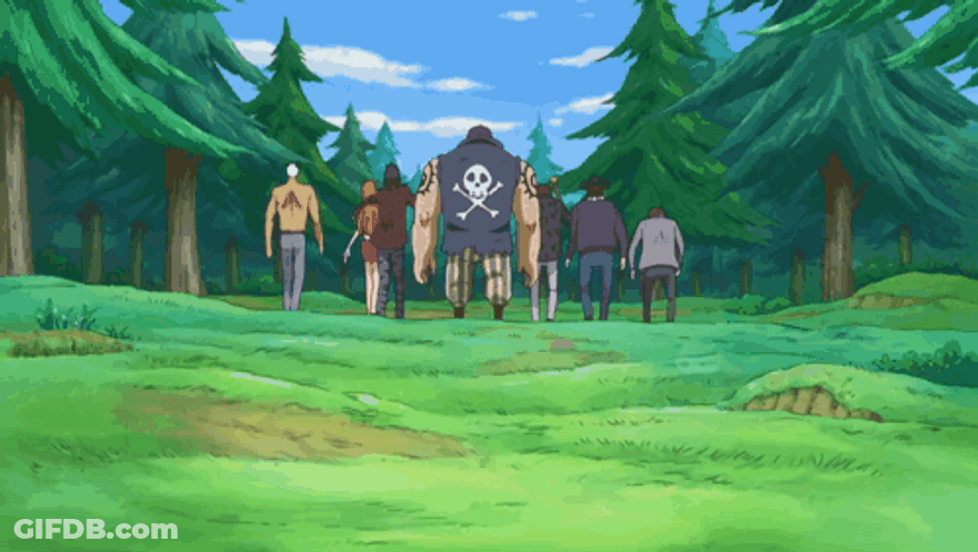 Corazon One Piece Fall Down The Ground GIF