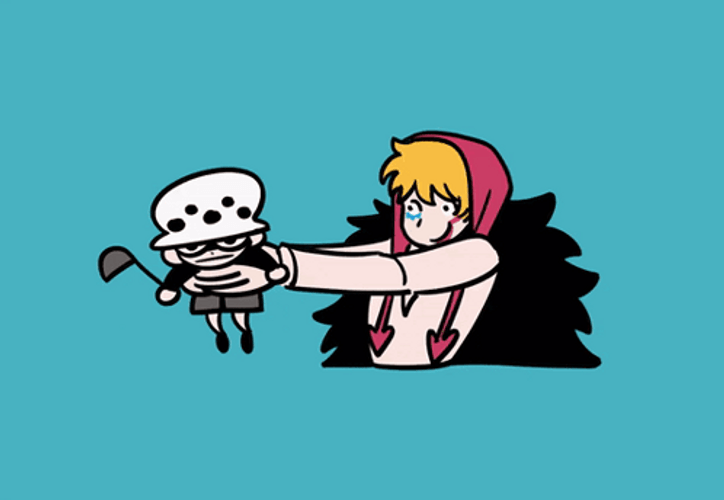 Corazon One Piece Hug Cartoon Kid GIF