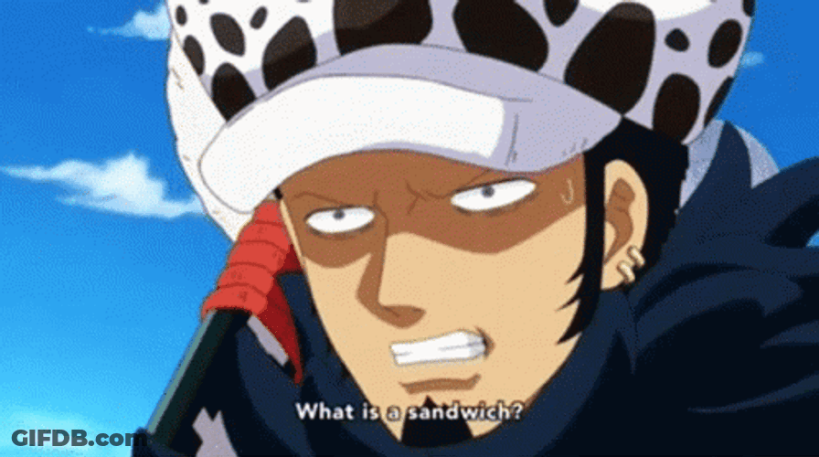 Corazon One Piece I Don't Like Bread GIF