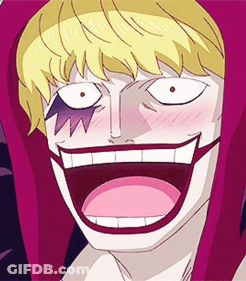 Corazon One Piece Shouting GIF