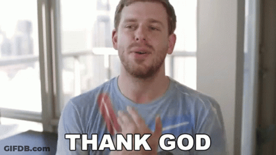 Corey Vidal Thank Goodness GIF