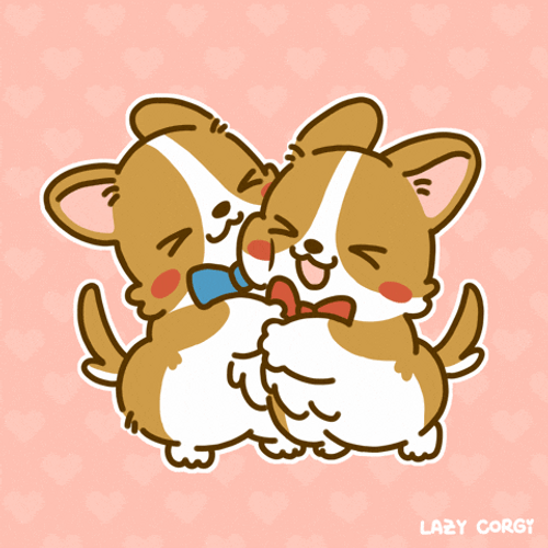Corgi Dogs Friendship Day GIF