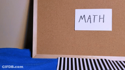 Cork Board With Math Paper GIF