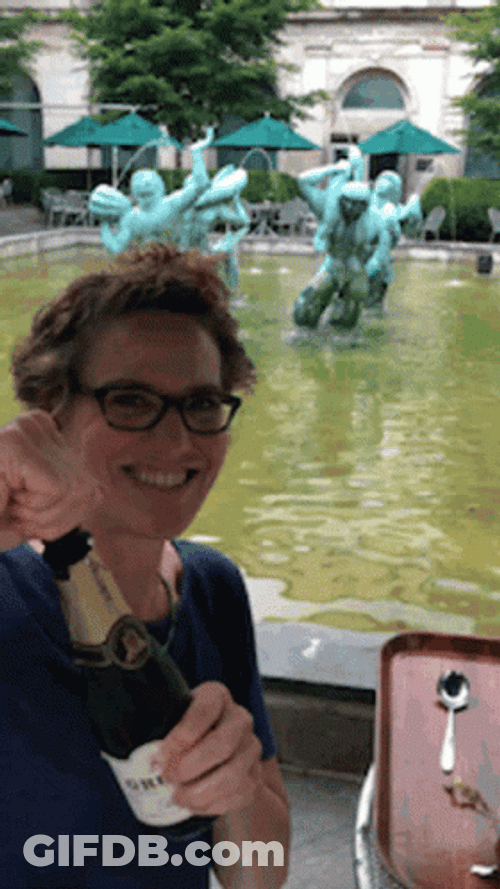 Cork Popping Champagne GIF