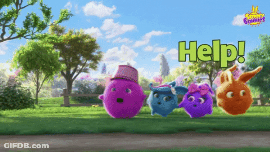 Corn Cob Chasing Sunny Bunnies GIF