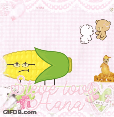 Corn On The Cob With Steve Loves Hana GIF