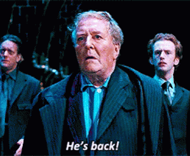 Cornelius Fudge Hes Back Hes Alive GIF