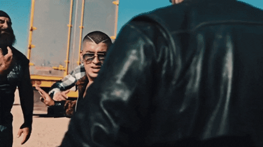 Cornered Bad Bunny Fight GIF