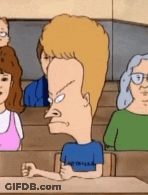Cornholio Beavis Freaking Out GIF