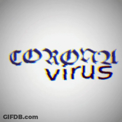 Corona Virus Text GIF
