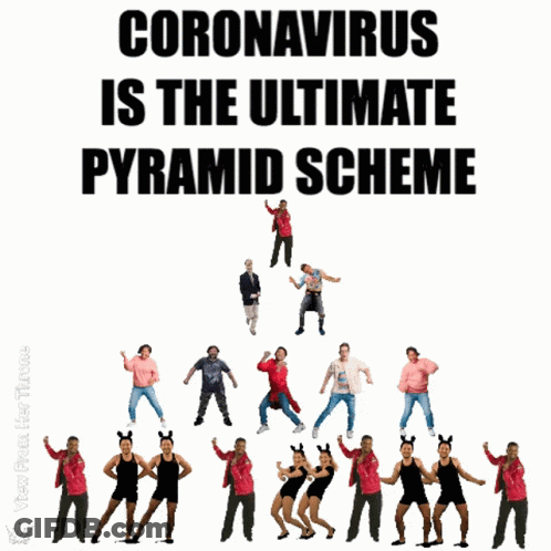Coronavirus Is The Ultimate Pyramid Scheme People Dancing In Pyramid GIF