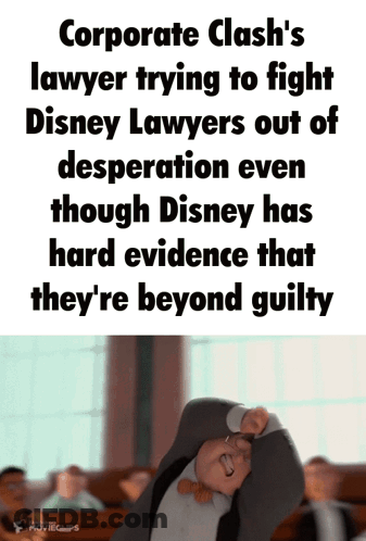 Corporate Clash Lawyer Fighting Disney Lawyers GIF