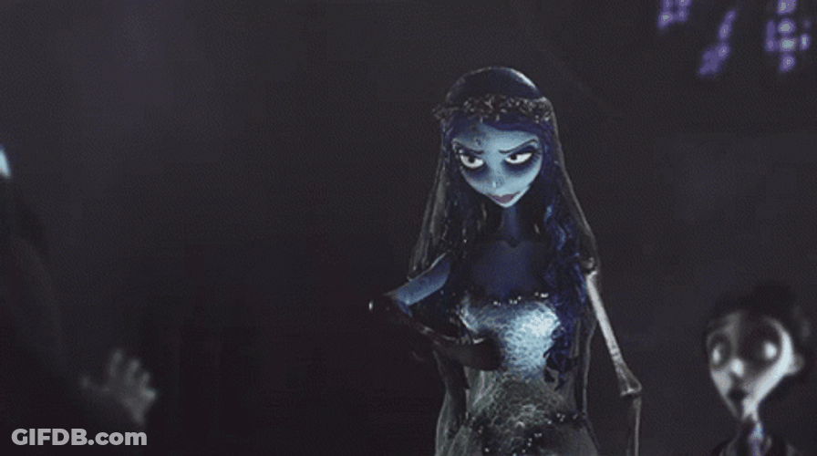 Corpse Bride Emily Wielding A Sword GIF