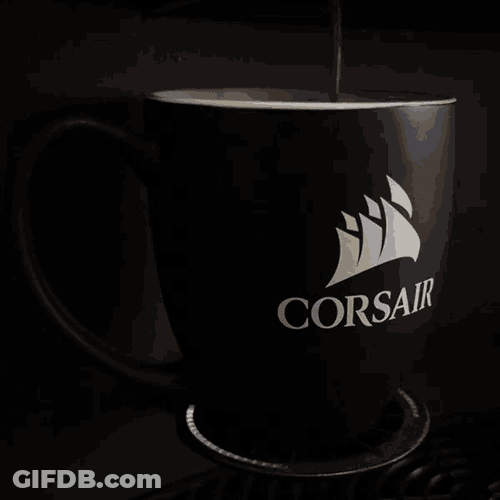 Corsair Coffee Corsair Cup GIF