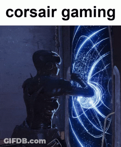 Corsair Gaming Logo With Person GIF