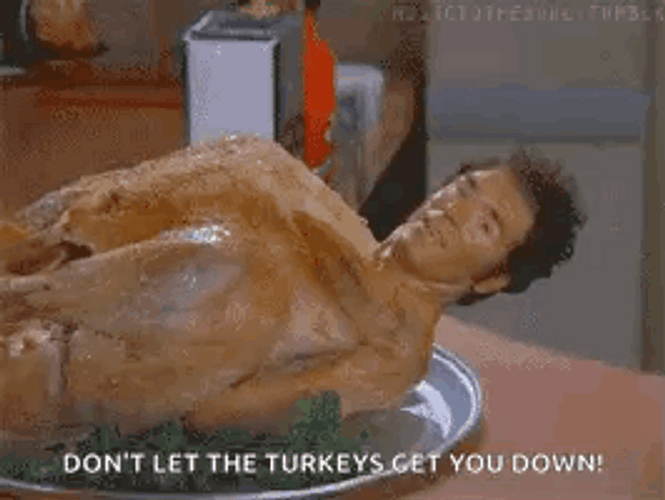 Cosmo Kramer Turkey Motivational Talk GIF