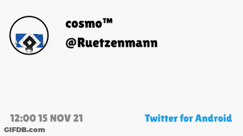 Cosmo Sign HSV Weltverein Twitter GIF