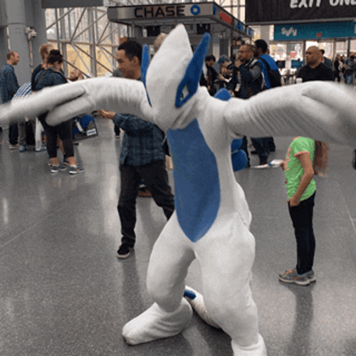 Cosplay Flying Lugia GIF
