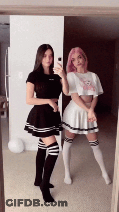Cosplayers Zero Two Dance GIF