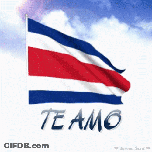 Costa Rica Flag Waving GIF